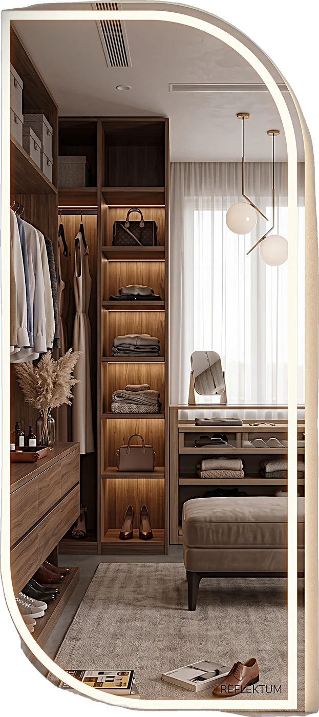 Espejo LED REFLEKTUM en vestidor